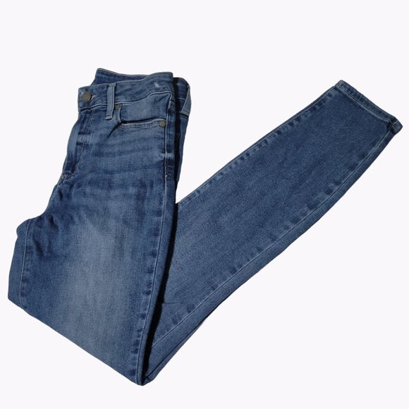 Paige Hoxton Ankle Jeans Womens Size 26 Skinny Mid Rise Medium Wash Denim Pants - Picture 1 of 5